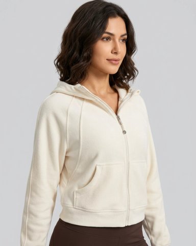 CHAQUETA DEPORTIVA MUJER OVERSIZE CON GORRO CALIDAD PRO - LQ1002 - 1