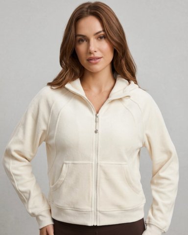 CHAQUETA DEPORTIVA MUJER OVERSIZE CON GORRO CALIDAD PRO - LQ1002 - 3