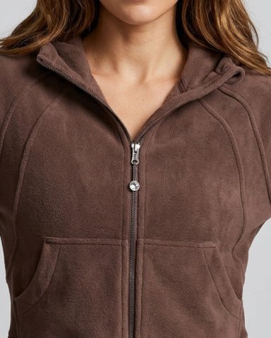 CHAQUETA DEPORTIVA MUJER OVERSIZE CON GORRO CALIDAD PRO - LQ1002 - 5