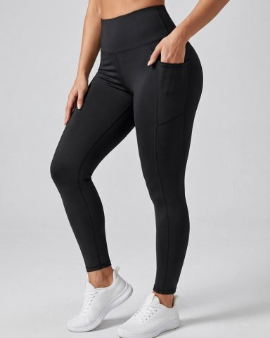 CALZA DEPORTIVA MUJER YOGA CON BOLSILLOS Y PRETINA ALTA - JYT034 - 1