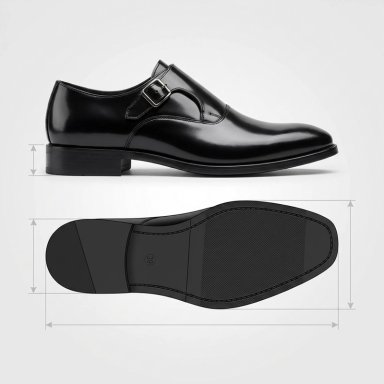 ZAPATO DE VESTIR NEGRO HOMBRE CON HEBILLA 7420 - 7