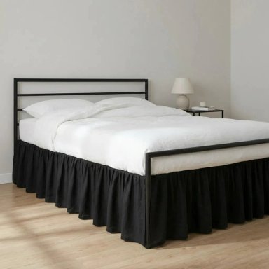 FALDON DE CAMA PREMIUN 2 PLAZAS (QUEEN) NEGRO - 6