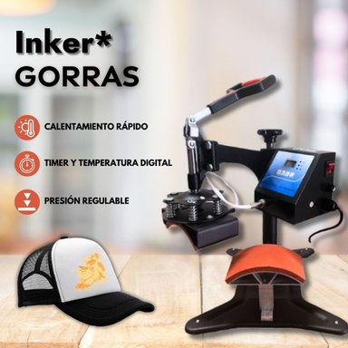 MAQUINA ESTAMPADORA SUBLIMADORA JOCKEYS GORROS - 2