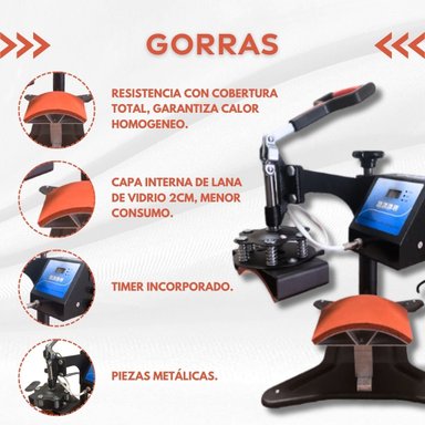 MAQUINA ESTAMPADORA SUBLIMADORA JOCKEYS GORROS - 3
