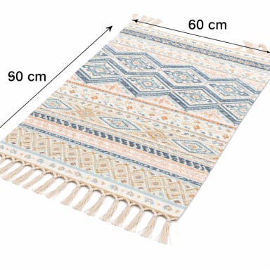 ALFOMBRA DE LINO 60X90 DISEÑO E TNICO 729 - 3