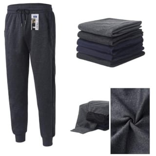 PACK 3 PANTALONES BUZO HOMBRE SIN POLAR. CON PUÑO DEPORTIVO - 1