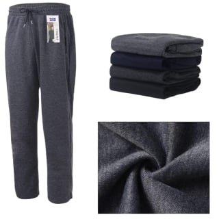 PACK 3 PANTALONES BUZO HOMBRE SIN POLAR. SIN PUÑO DEPORTIVO - 1