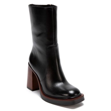 BOTA DE CUERO MUJER GACEL NEGRO ELEONORA - 3