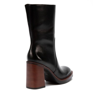 BOTA DE CUERO MUJER GACEL NEGRO ELEONORA - 5