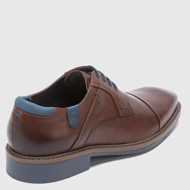 ZAPATO DE CUERO HOMBRE GUANTE CAFE  TORONTO - 5