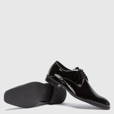 ZAPATO DE CUERO HOMBRE GUANTE NEGRO PERUGIA - 4