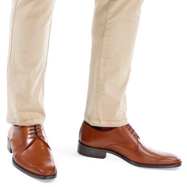 ZAPATO DE CUERO HOMBRE GUANTE BRANDY SUELA PRESIDENT - 2