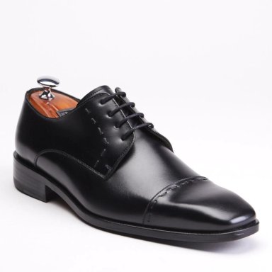 ZAPATO DE CUERO HOMBRE GUANTE NEGRO SUELA PRESIDENT - 2