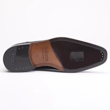 ZAPATO DE CUERO HOMBRE GUANTE NEGRO SUELA PRESIDENT - 4