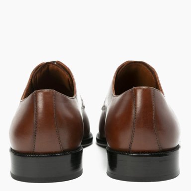 ZAPATO DE CUERO HOMBRE GUANTE BRANDY SUELA - 5