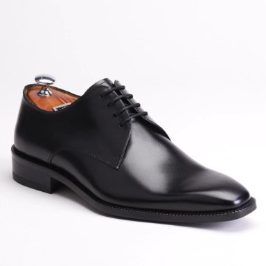 ZAPATO DE CUERO HOMBRE GUANTE NEGRO SUELA PRESIDENT - 2