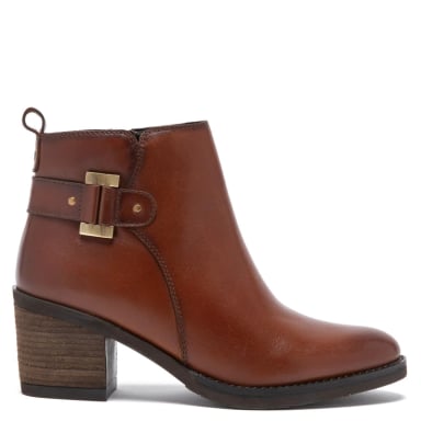 BOTIN DE CUERO MUJER GACEL TABACO PIERA - 1