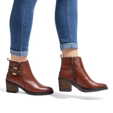 BOTIN DE CUERO MUJER GACEL TABACO PIERA - 2