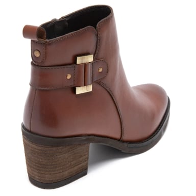 BOTIN DE CUERO MUJER GACEL TABACO PIERA - 5