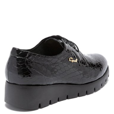 ZAPATO DE CUERO MUJER GACEL NEGRO MERCEDES - 5