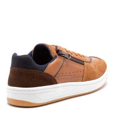 ZAPATILLA DE CUERO HOMBRE GUANTE TOSTADO TESLA - 5