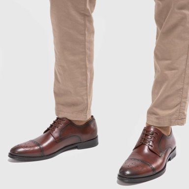 ZAPATO DE CUERO HOMBRE GUANTE MALDO SUELA - 2