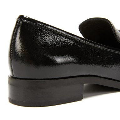 MOCASIN DE CUERO MUJER GACEL NEGRO CRUZ - 3