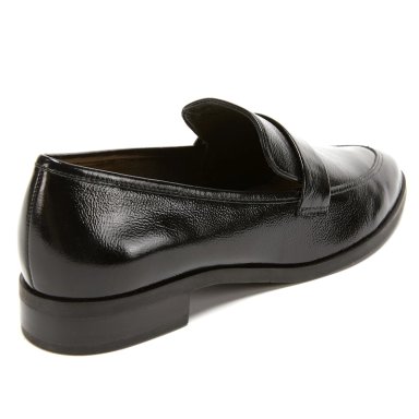 MOCASIN DE CUERO MUJER GACEL NEGRO CRUZ - 4