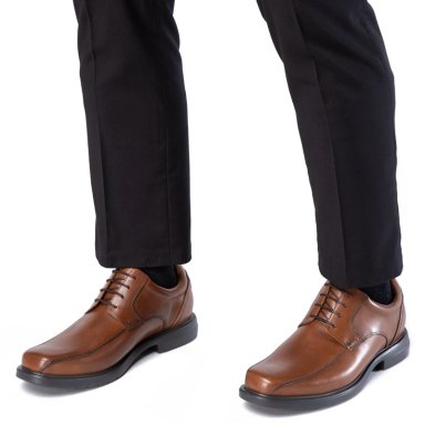 ZAPATO DE CUERO HOMBRE GUANTE DARK CAMEL FERGUSON - 2