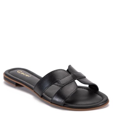 SANDALIAS MUJER GACEL CUERO NEGRO SANDY - 3