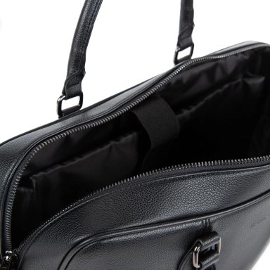 BOLSO HOMBRE GUANTE NEGRO MALETIN NOTEBOOK - 5
