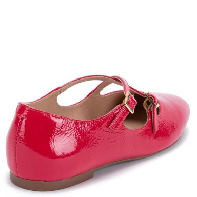 BALLERINA DE CUERO MUJER GACEL FRAMBUESA ABI - 5