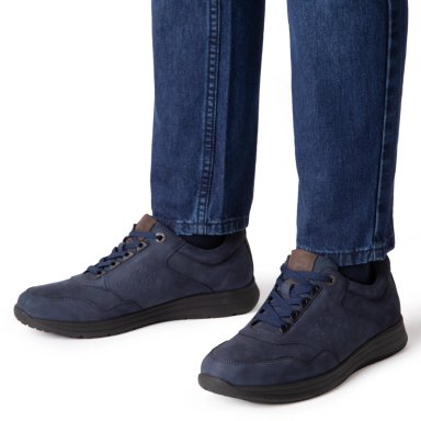 ZAPATO DE CUERO HOMBRE GUANTE AZUL CALCUTA - 2