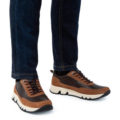 ZAPATILLA DE CUERO HOMBRE GUANTE CAFE  RIO - 2