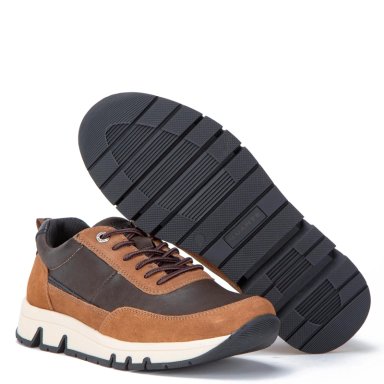 ZAPATILLA DE CUERO HOMBRE GUANTE CAFE  RIO - 4
