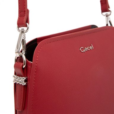 CARTERA MUJER GACEL ROJO BANDOLERA GRANDE - 4