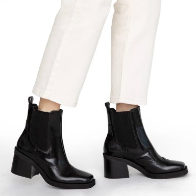 BOTIN DE CUERO MUJER GACEL NEGRO DARCY - 2
