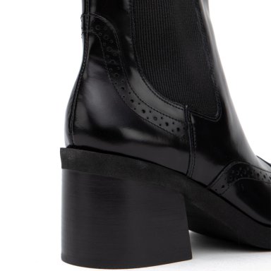 BOTIN DE CUERO MUJER GACEL NEGRO DARCY - 4