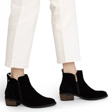 BOTIN DE CUERO MUJER GACEL NEGRO GINA - 2