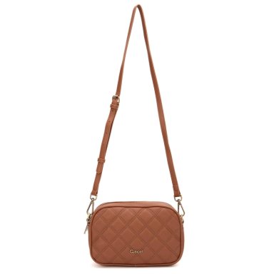 CARTERA MUJER GACEL TOSTADO BANDOLERA GRANDE - 1