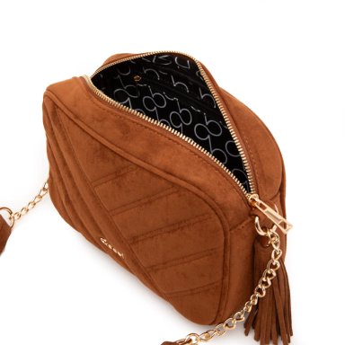 CARTERA MUJER GACEL TOSTADO BANDOLERA GRANDE - 4