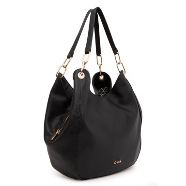 CARTERA MUJER GACEL NEGRO DOS ASAS GRANDE - 3