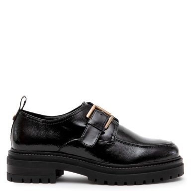 ZAPATO DE CUERO MUJER GACEL NEGRO TIMOTHY - 1