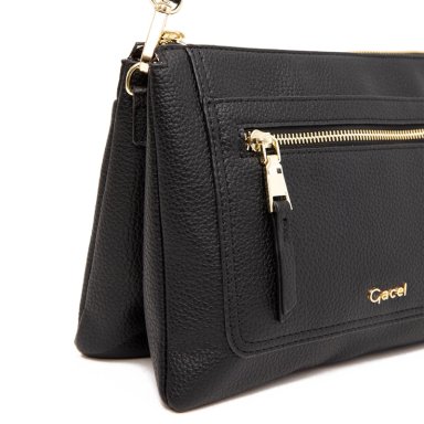 CARTERA MUJER GACEL NEGRO BANDOLERA GRANDE - 4