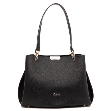 CARTERA MUJER GACEL NEGRO DOS ASAS GRANDE - 3