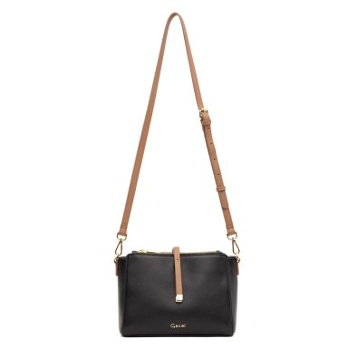 CARTERA MUJER GACEL NEGRO BANDOLERA GRANDE - 1