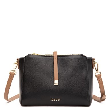 CARTERA MUJER GACEL NEGRO BANDOLERA GRANDE - 2