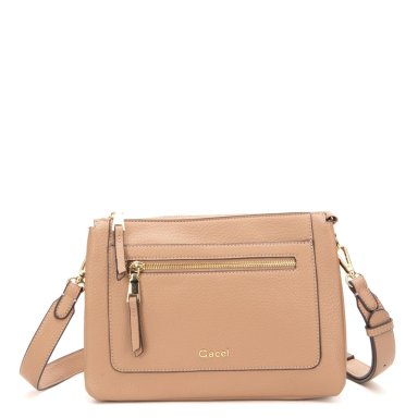 CARTERA MUJER GACEL TAUPE BANDOLERA GRANDE - 2