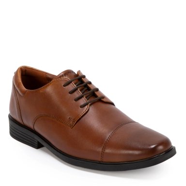 ZAPATO DE CUERO HOMBRE GUANTE DARK CAMEL LIGURIA - 3