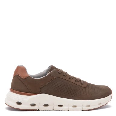 ZAPATO DE CUERO HOMBRE GUANTE TAUPE DAMASCO - 1
